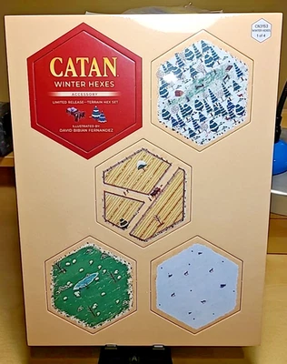 Catan Accessory: Catan Winter Hexes 2025 Expansion Board Game Limited Release - Image 1 of 4