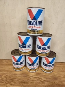6-Oldtimer Valvoline Motoröl Dose - 1 Qt. Ungeöffnet SAE 20W-50 All-Climate - Bild 1 von 6