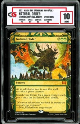 2021 Magic the Gathering 054/063 Natural Order Mystical Archive ~ GRADED CG 10 - Image 1 of 2