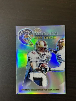 Jeff Garcia 2001 Topps Chrome NFL All-Pro Bowl Patch /250 #TP-JG Jersey 49ers SP - Image 1 of 2