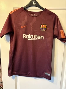 Barcelona Boys Youth Nike Rakuten 2017 3rd Kit Jersey Football Shirt L 12-13 Yrs - Picture 1 of 6