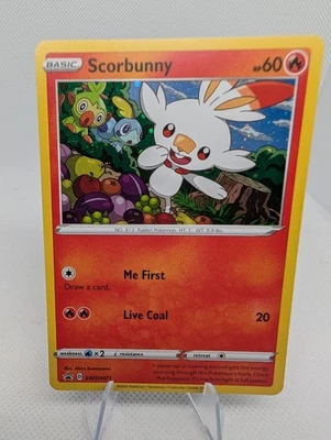 Scorbunny SWSH071 HOLO Sword & Shield Black Star Promo Pokémon Card - NN - Image 1 of 4