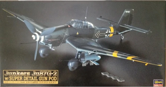 Junkers Ju 87G-2 Stuka w/ Super Detail Gun Pod - Hasegawa CH38 skala 1/48 - Immagine 1 di 1