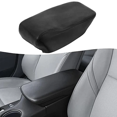 Center Console Armrest Cover for Toyota Avalon 2013-2018, Black Vinyl Leather Foto 1 de 4