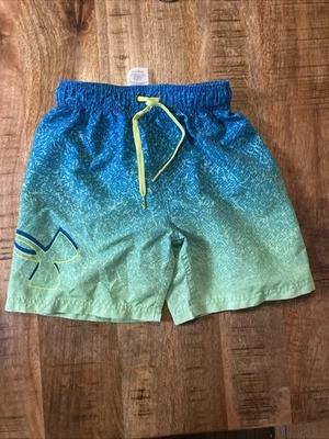Bañador Under Armour para niños verde azul talla 8 cien por ciento poliéster Foto 1 de 4
