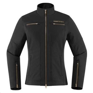 Icon Hella 2 Womens Jacket (Small, Black) - Picture 1 of 3