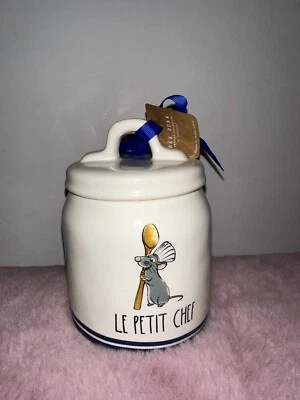 Rae Dunn Ratatouille “Le Petit Chef” Small Canister, Sugar Bowl, Jar with Lid🎁 - Image 1 of 4