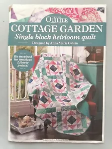 COTTAGE GARDEN Single Block Heirloom Quilt Instruction Pattern & Book - Picture 1 of 2
