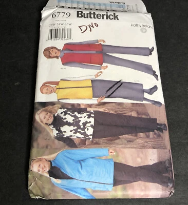 Butterick Kathy Ireland Pattern 6779 Jacket Vest Skirt Pants Size 22 24 26 UNCUT - Image 1 of 4