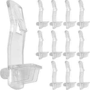 Shelf Support Peg LUORNG 20PCS Clear Plastic Locking Shelf Support Pin Clips, Ca - Picture 1 of 12