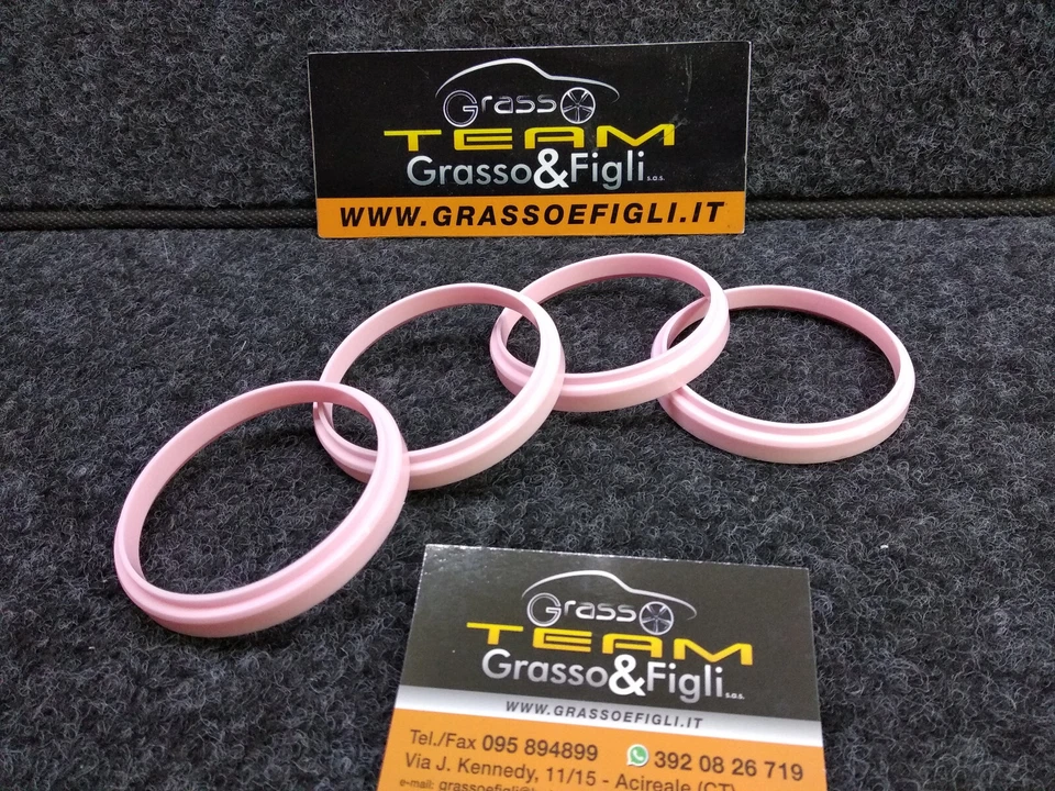 Kit 4 Anelli di Centraggio Ruota Cerchi Center Caps da MAK 76 A 66.6 - 66,6