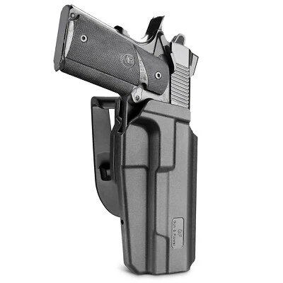 OWB Paddle Holster Fits Colt 1911/Elite Force 1911/Kimber 1911/Springfield 1911 - Image 1 of 4