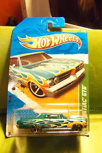 Hot Wheels Treasure Hunt Candy Aqua Oro Metálico Personalizado 64 Pontiac GTO 2011 MC5 - Imagen 1 de 10