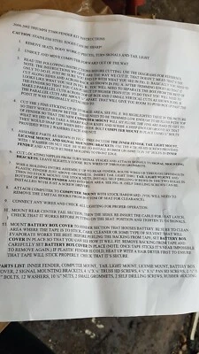 2000- 2002 Triumph Tt600 Fender Kit - Image 1 of 2