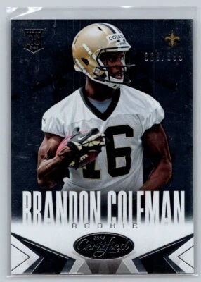 2014 Panini Certified #105 Brandon Coleman RC 809/999 - Image 1 of 2
