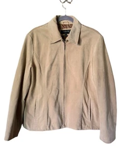 Colebrook Classics Women's 100% Leather Tan Jacket Size XL - Picture 1 of 7