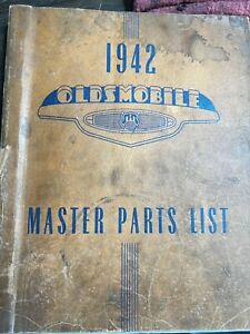 1942 Oldsmobile Master Parts Li Manual, Original, Diagrams, Reference Photos