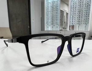 New Matte Black Carl Zeiss Ophthalmic Eye Glass Frames.XL ZS23718 58mm Eye size - Picture 1 of 10