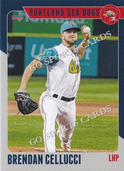 2023 Portland Sea Dogs Brendan Cellucci RC Rookie Boston Red Sox Minor League - Image 1 of 1