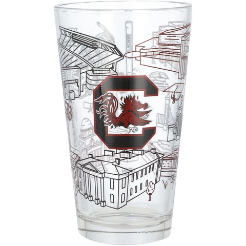 South Carolina Gamecocks 16oz. Campus Pint Glass Cover