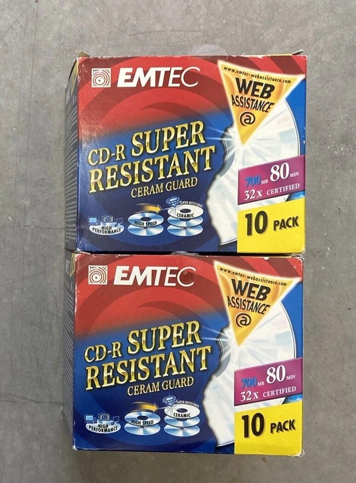20x EMTEC CD-R 80 700 MB Super Resistant Ceramic Guard - NEU - Bild 1 von 4