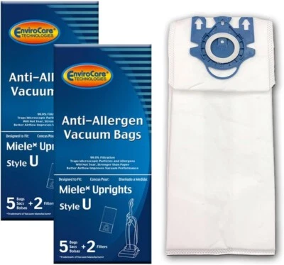 EnviroCare Vacuum Bags for Miele Upright Style U 10 bags and 4 Filters - Image 1 of 3