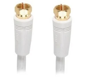 Steren 6ft RG6 Coax Cable, F Connectors, White - Picture 1 of 1