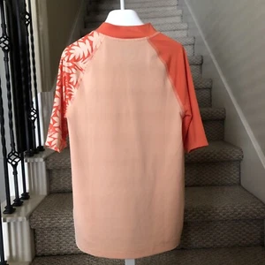 REI Co-op Orange Short Sleeve Swim Shirt / Rash Guard Size L (14-16) - Picture 1 of 7