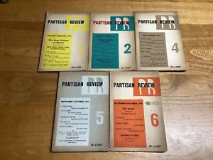 1942 1943 5 Issues Of Partisan Review - 2 Articles By George Orwell T. S. Eliot - Picture 1 of 14