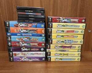 The Sims 1 & 2 HUGE LOT of 21 GAMES & Expansion Packs PC Windows CD-ROM READ!! - Picture 1 of 8