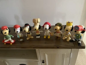 Vintage Snoopy 7 X Figurines in Collection In Excellent Condition. - Picture 1 of 10