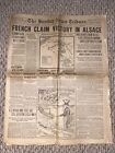 1914 Duluth Aug 16 Newspaper French Claim Victory In Alsace WW 1