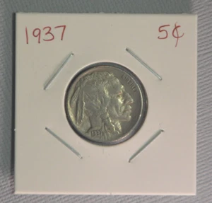 1937 5C Buffalo Nickel - Bild 1 von 2