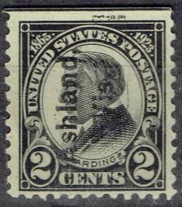 1923 2c black Harding w/local precancel f/ASHLAND WI(610-L-2E). Reads UP &SCARCE - Picture 1 of 1