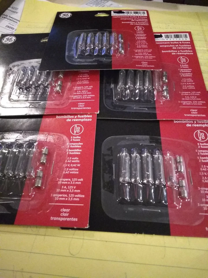 通用电气迷你替换灯泡 2.5 V 170mA,透明,35 件,5/5 件装 — 第 1/1 张图片