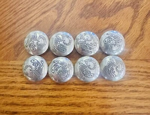 Silver Lizard button covers - Picture 1 of 3