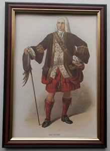 MILITARY PRINT SCOTTISH - MAC INTOSH FRAMED - Picture 1 of 2