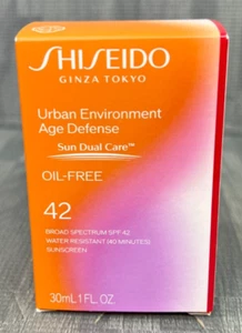 Shiseido Urban Environment Age Defense Sun Dual Care Oil-Free SPF 42 30ml/1oz - Picture 1 of 5