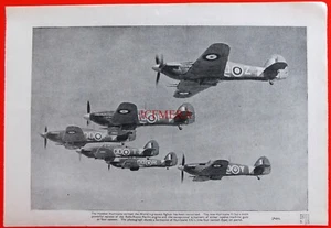 WW2 Ephemera: Merlin Engined Hawker HURRICANES MkIIc ADVERT: Original 1942 Print - Picture 1 of 1