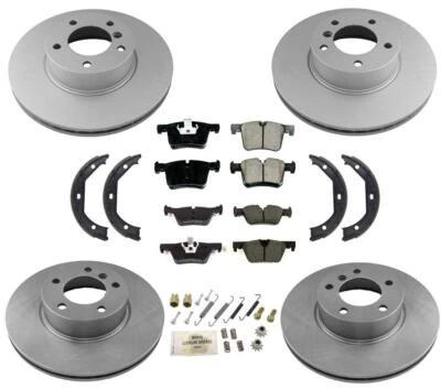 Rotors Ceramic Pads 8pc Kit for BMW 320i xDrive AWD 13-18 with out Blue Caliper - Image 1 of 4