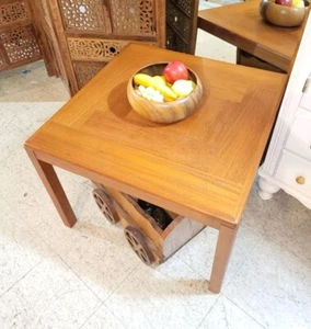 Beautiful Mid-Century Danish Vejle Stole-Og Mobelfabrik Solid Teak End Table - Picture 1 of 13