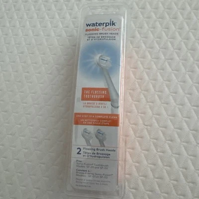 Cabezales de cepillo de hilo dental Waterpik Sonic-Fusion para SF-01 y SF-02 (2 cabezales en paquete) Foto 1 de 3