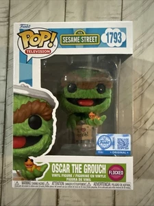 FLOCKED OSCAR THE GROUCH Funko Pop - Sesamstraße - Box Lunch Exclusive - Bild 1 von 1