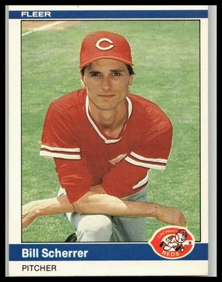1984 Fleer #482 Bill Scherrer Cincinnati Reds - Image 1 of 2