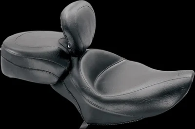 Asiento de conductor negro ancho Touring Solo con respaldo Harley Forty Eight 10-21 Foto 1 de 4