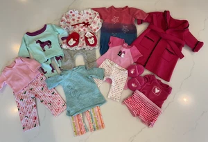 American Girl Pajama Lot. Coconut / Licorice PJ's, Slippers, Robe etc. GUC - Picture 1 of 21