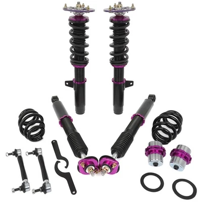 For 2001-2005 BMW E46 320I 325I 330I Adj. Height Coilovers Shock Suspension 4pcs Foto 1 de 4