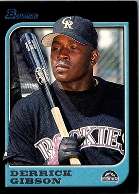 1997 Bowman Chrome Refractors Derrick Gibson #179 Colorado Rockies Baseball Card - Image 1 of 2
