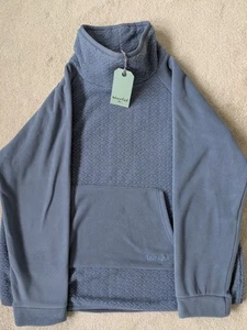 Weird Fish Sallca Pop Over Diamond Micro Fleece Light Blue BNWT Size 22 - Picture 1 of 7