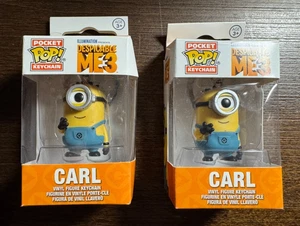 (2) X Funko Pocket POP! Despicable me 3 - Carl the Minion | Keychain - Picture 1 of 5
